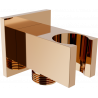 Mexen Cube ъглово съединение, розово злато - 79300-60