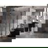 Mexen Lunar L петстенна душ кабина с лява врата 90 x 80 см, прозрачна, черна - 831L-090L-080P-70-00-L