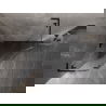 Mexen Lunar L петоъгълна душ кабина с лява отваряема врата 90 x 90 см, прозрачна, черна - 831L-090L-090P-70-00-L