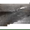 Mexen Lunar L петоъгълна душ кабина с отваряща се лява врата 90 x 80 см, прозрачна, четкан никел - 831L-090L-080P-97-00-L