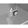 Mexen Lunar L петстенна душ кабина с врата, дясно отваряща се 80 x 90 см, прозрачна, бяла - 831L-080P-090L-20-00-P
