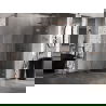 Mexen Lunar L петостенна душ кабина с панти, дясно отваряне 80 x 80 см, прозрачна, четкана мед - 831L-080P-080L-65-00-P