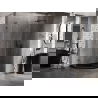 Mexen Lunar L петостенна душ кабина с дясно отваряне 100x80 cm прозрачна, четкано сив металик - 831L-100P-080L-66-00-P