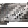 Mexen Lunar петостенна душ кабина с лява врата 90 x 80 см, прозрачна, хром - 831-090L-080P-01-00-L
