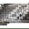 Mexen Lunar петостенна душ кабина с лява врата 90 x 80 см, прозрачна, хром - 831-090L-080P-01-00-L
