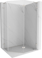 Mexen Lunar L петостенна душ кабина с отваряща се врата, дясна 100x80 см,