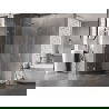 Mexen Lunar L полукръгла душ кабина с врати 70 x 70 см, прозрачно, хром - 833L-070L-070P-01-00