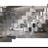 Mexen Lunar L полукръгла душ кабина с врати 70 x 70 см, прозрачно, хром - 833L-070L-070P-01-00