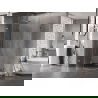 Mexen Lunar L полукръгла душ кабина с леви врати 80 x 70 см, прозрачна, хром - 833L-080L-070P-01-00