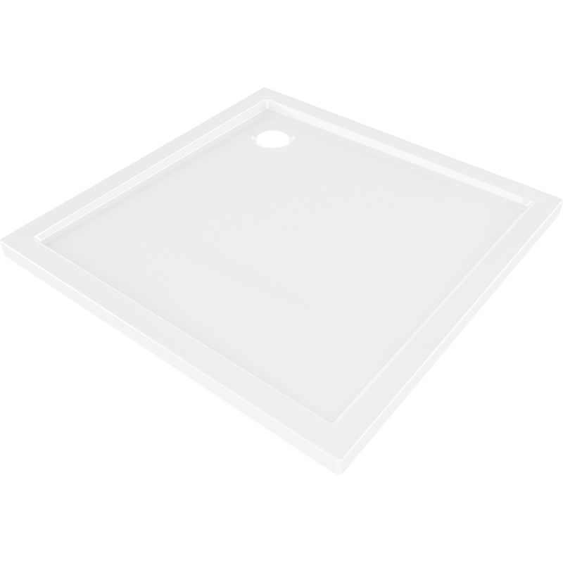 Mexen Flow квадратен душ-корито slim 80 x 80 см, бял гланц - 46S108080