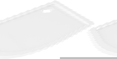 Mexen Flow полукръгъл плитък душ поддоне 90 x 90 cm, бял гланц - 46Q109090