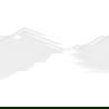 Mexen Flow полукръгъл тънък 100 x 100 см, бял гланц - 46Q101010