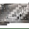 Mexen Lunar петостенна душ кабина, лява врата, 90 x 90 см, прозрачна, бяла - 831-090L-090P-20-00-L