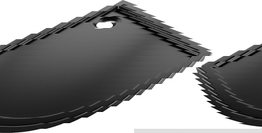 Mexen Flow полукръгла тънка душ паничка 90 x 90 см, черен мат - 46Q709090