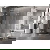 Mexen Lunar L полукръгла плъзгаща душ кабина 70 x 70 см, прозрачна, бяла - 833L-070L-070P-20-00