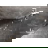 Mexen Lunar L полукръгла душ кабина с обръщане наляво 100 x 80 см, прозрачна, бяла - 833L-100L-080P-20-00