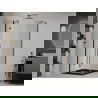 Mexen Roma душ кабина 90 x 90 см, прозрачна, черна + подложка Flat, черна - 854-090-090-70-00-4070B