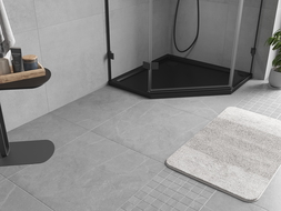 Mexen Flow петоъгълен душ корито тънък 80 x 80 cm, черен мат - 46P708080