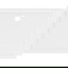 Mexen Flow правоъгълен плоскостен плосък 120 x 80 см, бял блясък - 46R108012