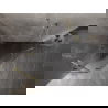Mexen Lunar петстенна душ кабина с врата на панти лява 100 x 100 cm, прозрачна, златиста - 831-100L-100P-50-00-L