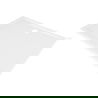 Mexen Flow правоъгълен тънък поддушов кръг 120 x 85 см, бял гланц - 46R108512