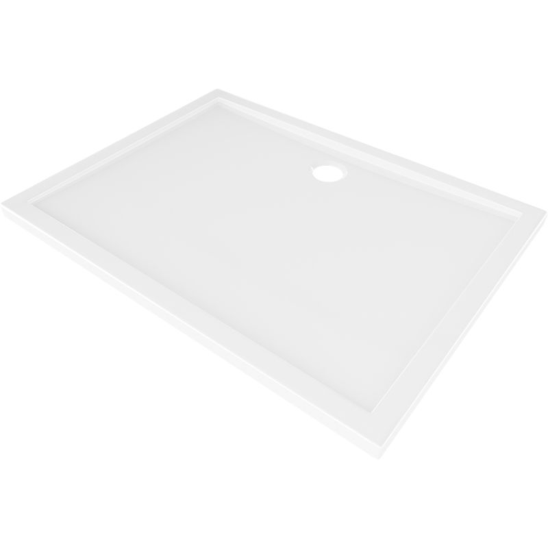 Mexen Flow правоъгълна тънка поддушова кора 110 x 100 см, бял гланц - 46R101011