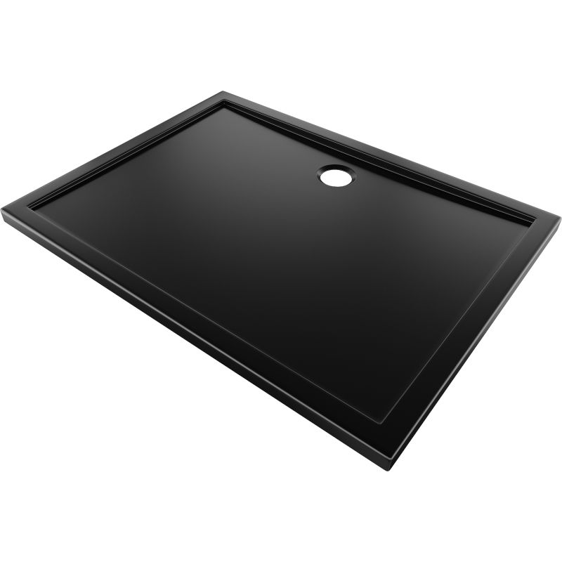 Mexen Flow правоъгълна тава тънка 100 x 70 см, черен мат - 46R707010