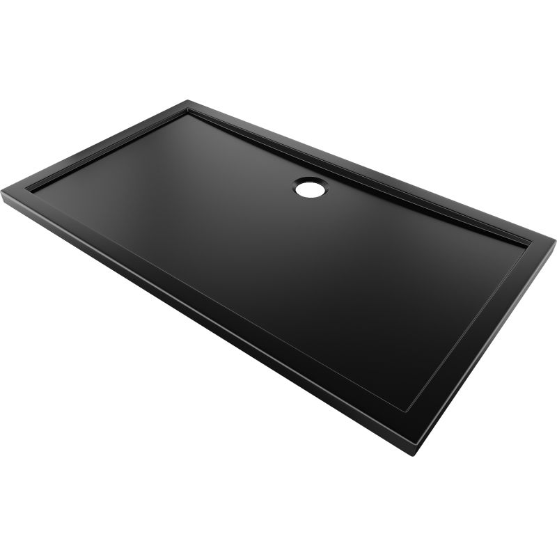 Mexen Flow правоъгълен поддушов твърде тънък 150 x 70 см, черен мат - 46R707015