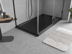 Mexen Flow правоъгълен поддушов таван тънък 150 x 95 cm, черен мат - 46R709515