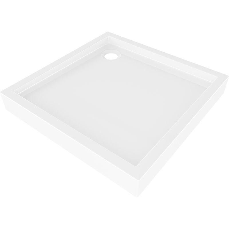 Mexen Flow+ квадратен поддушов коритъ 70 x 70 см, бял гланц - 46S107070H