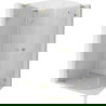 Mexen Lunar L полукръгла душ кабина лява 100 x 90 см, прозрачна, златна - 833L-100L-090P-50-00