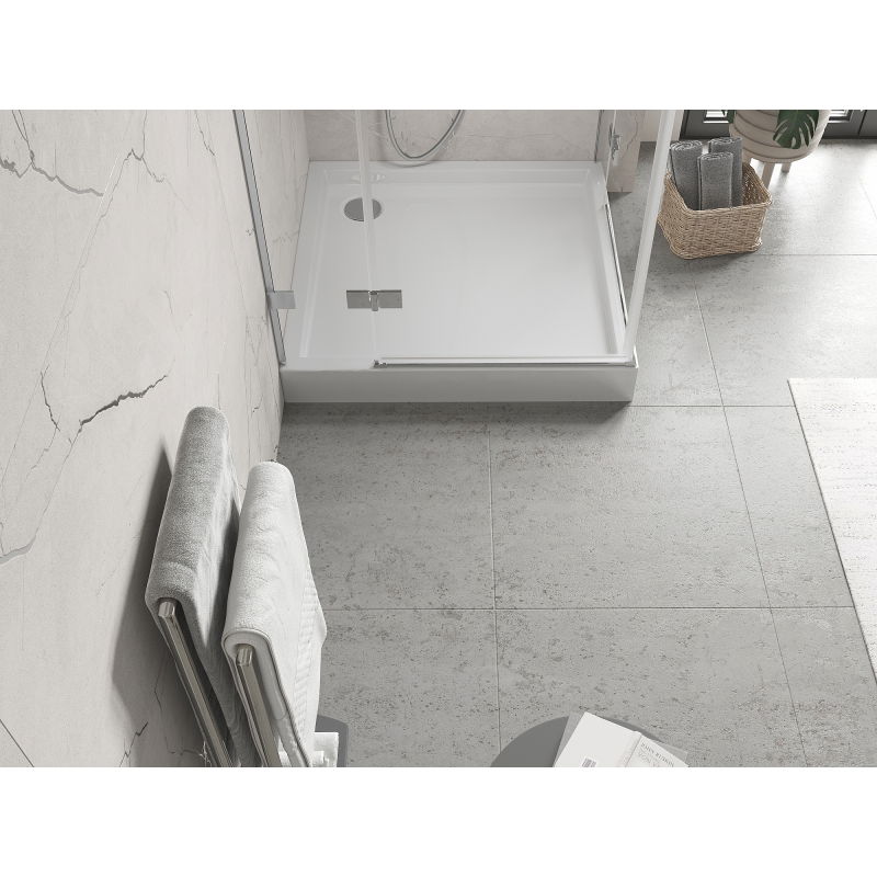 Mexen Flow+ квадратен поддушов басейн 80 x 80 см, бял блясък - 46S108080H