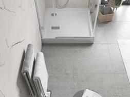 Mexen Flow+ квадратен душов съд 80 x 80 см, бял гланц - 46S108080H