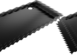 Mexen Flow+ квадратен поддушов корито 80 x 80 см, черен мат - 46S708080H