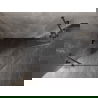 Mexen Lunar петоъгълна душ кабина лява врата 100 x 80 cm, прозрачна, четкан gun gray - 831-100L-080P-66-00-L