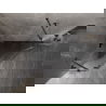 Mexen Lunar петстенна отваряема лява душ кабина 100 x 100 cm, прозрачен, матирано сиво - 831-100L-100P-66-00-L