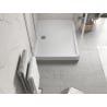 Баня Mexen Flow+ с правоъгълна основа 90 x 70 cm, бял гланц - 46R107090H