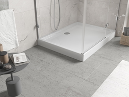 Баня Mexen Flow+ с правоъгълна основа 90 x 70 cm, бял гланц - 46R107090H