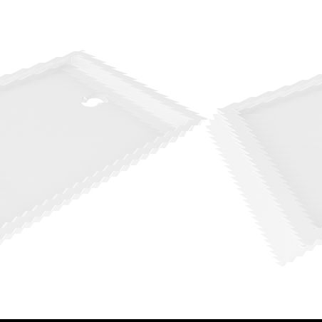 Mexen Flow+ правоъгълно корито 100 x 80 см, бял гланц - 46R108010H
