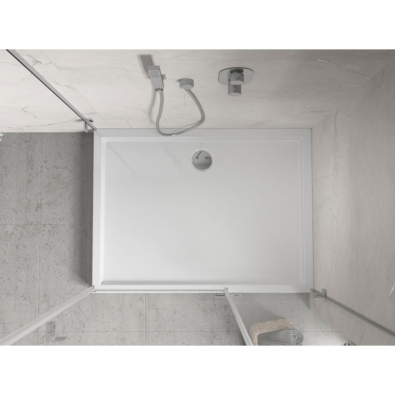 Mexen Flow+ правоъгълно корито 100 x 80 cm, бял гланц - 46R108010H