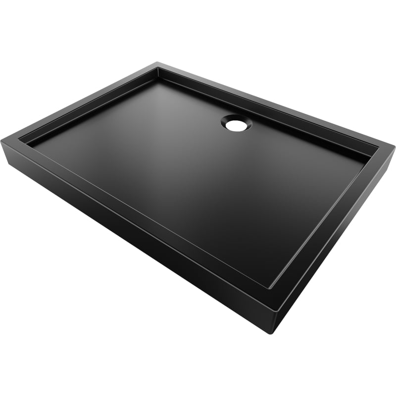Mexen Flow+ правоъгълен поддушник 80 x 70 см, черен мат - 46R707080H
