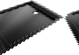 Mexen Flow+ правоъгълна душ корито 100 x 90 cm, черен мат - 46R709010H