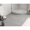 Mexen Flow+ полукръгъл поддушов корито 80 x 80 cm, бял гланц - 46Q108080H