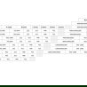 Mexen Lunar L полукръгла душ кабина с панти 90 x 90 см, прозрачна, черна - 833L-090L-090P-70-00