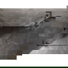 Mexen Lunar L полукръгла душ кабина полуотворена, лява 90 x 80 см, прозрачна, gun metal - 833L-090L-080P-95-00