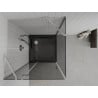 Mexen Roma душ кабина сгъваема 90 x 90 см, графит, хром + подложка Flat, черна - 854-090-090-01-40-4070