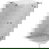 Mexen Lunar L полукръгла лява душ кабина 100 x 90 cm, прозрачна, gun metal - 833L-100L-090P-95-00