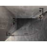 Mexen Lunar L полукръгла душ кабина с отваряем лев врата 100 x 90 cm, прозрачна,