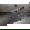 Mexen Lunar L полукръгла душ кабина с врати 100 x 100 см, прозрачна, gun metal - 833L-100L-100P-95-00