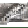 Mexen Lunar L душ кабина полукръгла с врата дясна 90 x 70 см, прозрачна, бяла - 833L-090P-070L-20-00